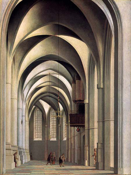 The Ambulatory of the Grote or Saint Bavokerk at Haarlem